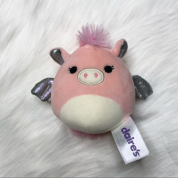 SQUISHMALLOWS Pandora Pegasus Keyring Clip Plush Small - Picture 2 of 9